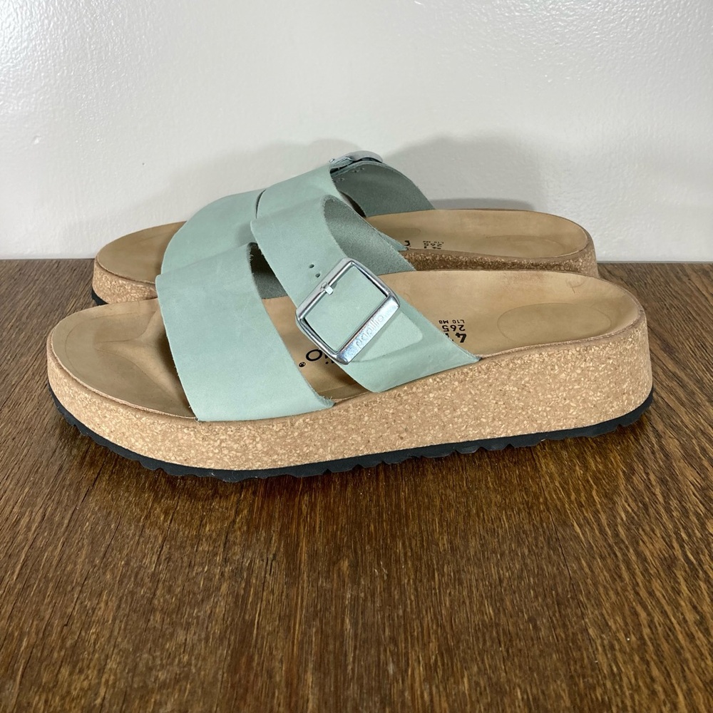 NWT Birkenstock Papillio Almina Platform Sandal Women’s Various Sizes Pure Sage - Picture 2 of 7
